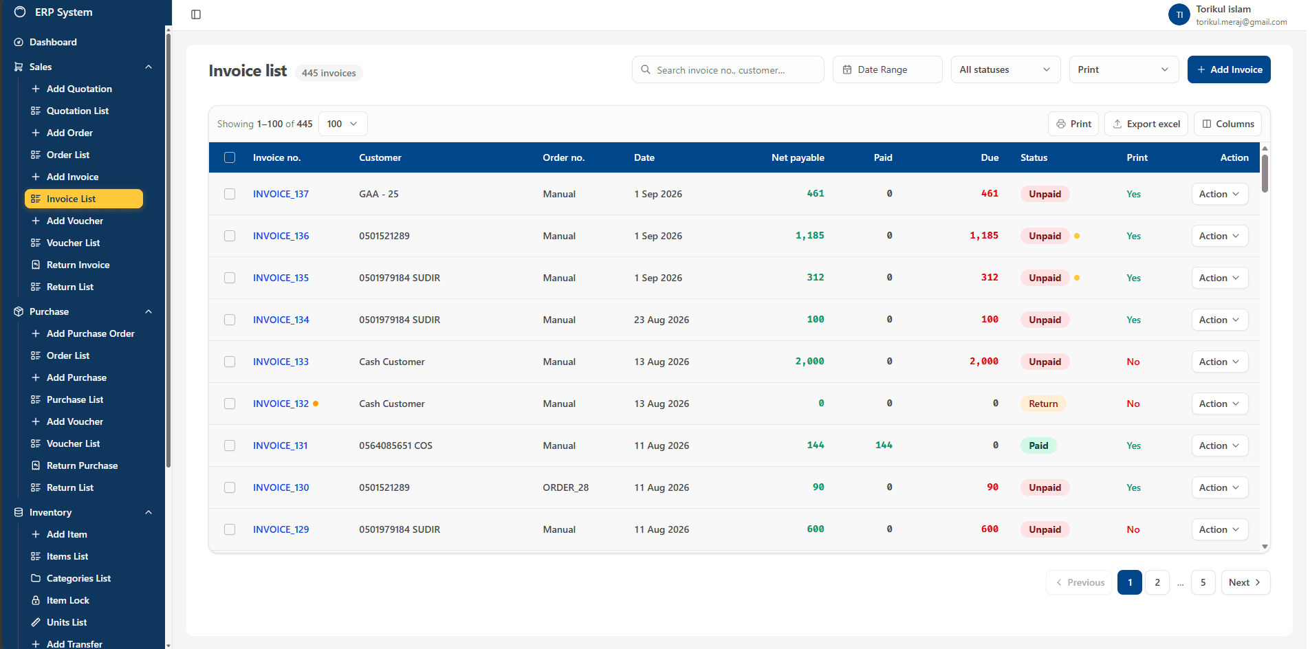 Business ERP System screenshot 5