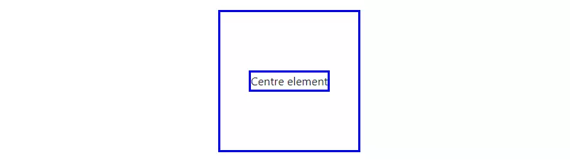 Make element center without defining the inner size