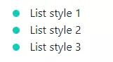 Change unorder list style using custom style