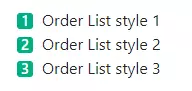 Change order list style by altering before content